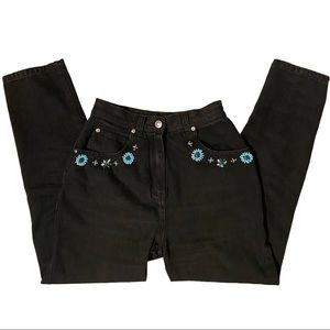 Vintage High-Waisted Western Jeans